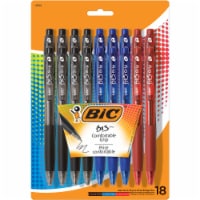 BIC BU3 Comfortable Grip Ball Point Medium Point Pens - Assorted Perspective: Main