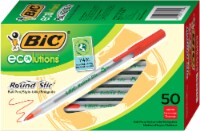 BIC Ecolutions Round Stic Ball Pens - Red