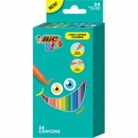 Bic Kids Coloring Crayons, 24 Assorted Colors, 24/Pack BKPC24AST