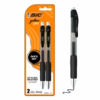 BIC Gelocity Pro Black Gel Pens, Medium Point (0.7 mm), Smooth Smear-Resistant Black Ink Perspective: Main