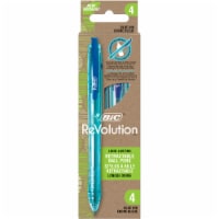BIC® ReVolution™ Recycled Retractable Blue Ballpoint Pens Perspective: Main