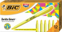 BIC Brite Liner Yellow Chisel Tip Highlighters