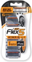 BIC Flex5 Hybrid Men's Disposable Razor + Refills Perspective: Main