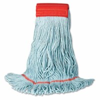 Unisan 1400MEA EchoMop with Looped-End Wet Head- Synthetic/Cotton- Medium- Blue
