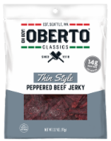 Oberto Peppered Thin Style Beef Jerky Perspective: Main