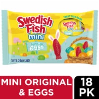 SWEDISH FISH Mini with Assorted Eggs Soft & Chewy Easter Candy Treat Size Bags Perspective: Main