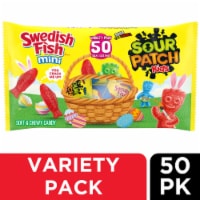 SOUR PATCH KIDS and SWEDISH FISH Mini Soft & Chewy Easter Candy Variety Pack Perspective: Main