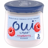 Oui by Yoplait Raspberry Whole Milk French Style Yogurt Jar Perspective: Main