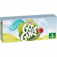 Go GURT Strawberry Kids Fat Free Yogurt Tubes