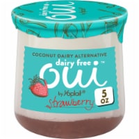 Oui by Yoplait Coconut Based Dairy Free Alternative Strawberry Yogurt Glass Jar