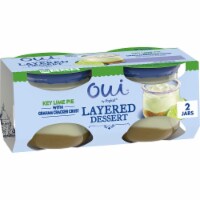 Oui by Yoplait Creme Fraiche Key Lime Pie Layered Dessert Glass Jars