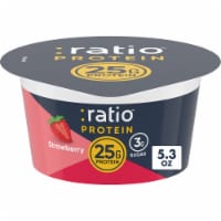 Ratio Protein Strawberry Yogurt Cultured Dairy Snack Perspective: Main