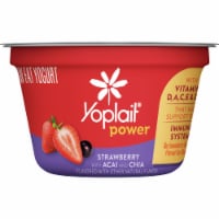Yoplait Power Strawberry with Acai and Chia Low Fat Yogurt Cup Perspective: Main