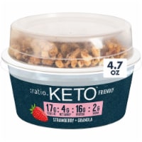 :ratio Strawberry Yogurt Cultured Keto Friendly Dairy Snack With Granola Perspective: Main