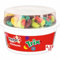 Yoplait Low Fat Strawberry Kids Yogurt & Trix Cereal Snack