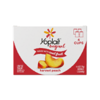Yoplait Original Harvest Peach Low Fat Yogurt Perspective: Main