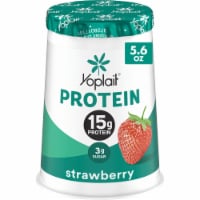 Yoplait Protein Strawberry Yogurt Cultured Dairy Snack Cup Perspective: Main
