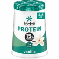 Yoplait Protein Vanilla Yogurt Cultured Dairy Snack Cup Perspective: Main