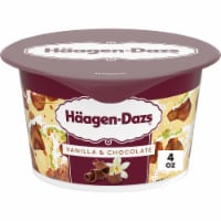 Haagen Dazs Vanilla and Chocolate Flavored Yogurt Style Cultured Cream Snack Perspective: Main