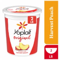 Yoplait Original Low Fat Smooth Style Harvest Peach Flavored Yogurt Tub