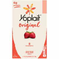 Yoplait Original Lowfat Strawberry Yogurt Cups Perspective: Main