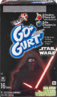 Go-Gurt Strawberry Banana Burst & Blue Raspberry Ice Yogurt Tubes Perspective: Main