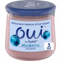 Oui by Yoplait Gluten Free French Style Blueberry Whole Milk Yogurt Glass Jar