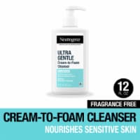 Neutrogena Ultra Gentle Cream-To-Foam Cleanser, Fragrance-Free Perspective: Main