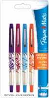 Paper Mate Flair Expressions Medium Point Felt Tip Pen - 4 Pack - Purple/Red/Blue/Orange Perspective: Main
