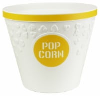 Hutzler Popcorn Bucket - White/Yellow Perspective: Main
