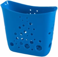 Hutzler Sponge Station In Sink Sponge Caddy w/Drain Holes, Blue