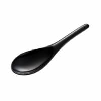Gourmac 8-Inch Melamine Rice and Wok Spoon, Black