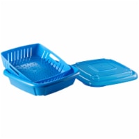Hutzler Bitty Box Berry Keeper, 9-Ounce, Blue