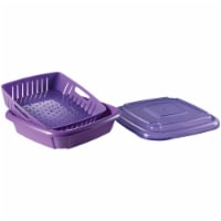 Hutzler Bitty Box Berry Keeper, 9-Ounce, Purple