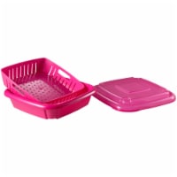 Hutzler Bitty Box Berry Keeper, 9-Ounce, Raspberry Pink