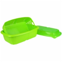 Hutzler 3-in-1 Fruit Saver Basket 2-Quart, Green