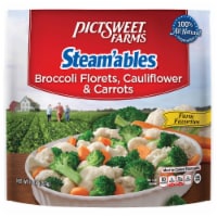 Pictsweet Farms® Steam'ables® Farm Favorites Frozen Broccoli Florets Cauliflower & Carrots Perspective: Main