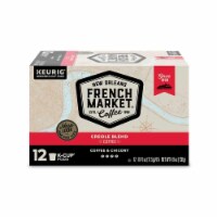 French Market Coffee & Chicory Medium-Dark Roast, Single-Serve Pods for Keurig, 12 Count