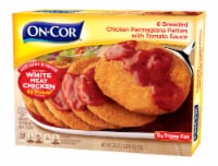 On-Cor® Selects Breaded Chicken Parmagiana Patties with Tomato Sauce Family Size Frozen Meal