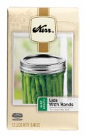 Kerr® Wide Mouth Lids with Bands for Preserving Food Perspective: Main