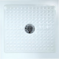 SlipX Solutions Essential Square Shower Mat - Clear