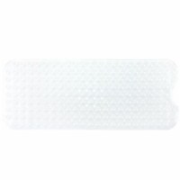 SlipX Solutions Extra-Long Vinyl Bath Mat - Clear