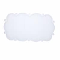 SlipX Solutions Cloud Microban Bath Mat - White