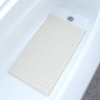 SlipX Solutions Pillow Top Safety Bath Mat - Cream Perspective: Main