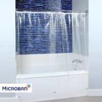 Microban® PEVA Lightweight Shower Liner - Clear