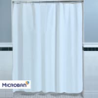 SlipX Solutions Microban®-Infused 5G Thicker Shower Curtain Liner 70" x 72" - White Perspective: Main