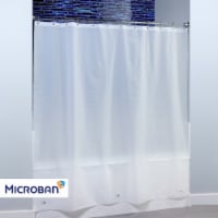 Microban® Infused Midweight PEVA Shower Curtain Liner 70" x 72" - Frost Perspective: Main