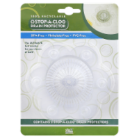 SlipX Solutions Stop-a-Clog Drain Protectors - Clear