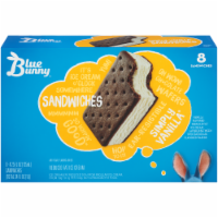 Blue Bunny Simply Vanilla Ice Cream Sandwiches Perspective: Main