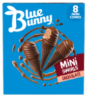 Blue Bunny® Mini Swirls® Chocoate Ice Cream Cones